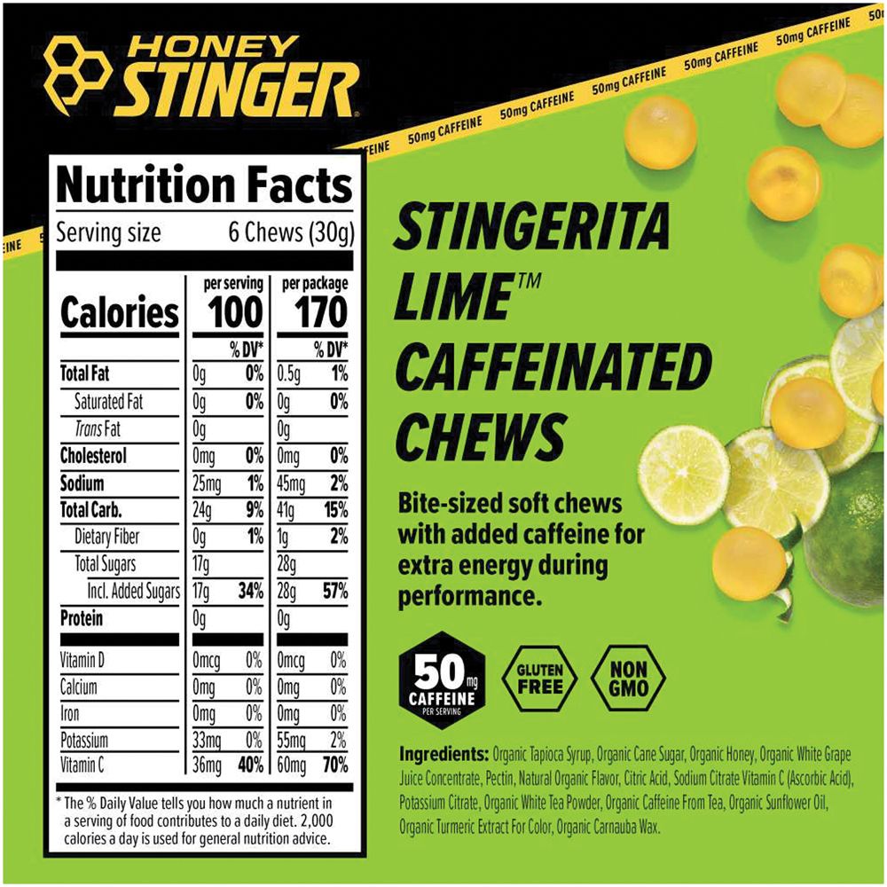 CAFFEINATED CHEW STINGERITA LIME