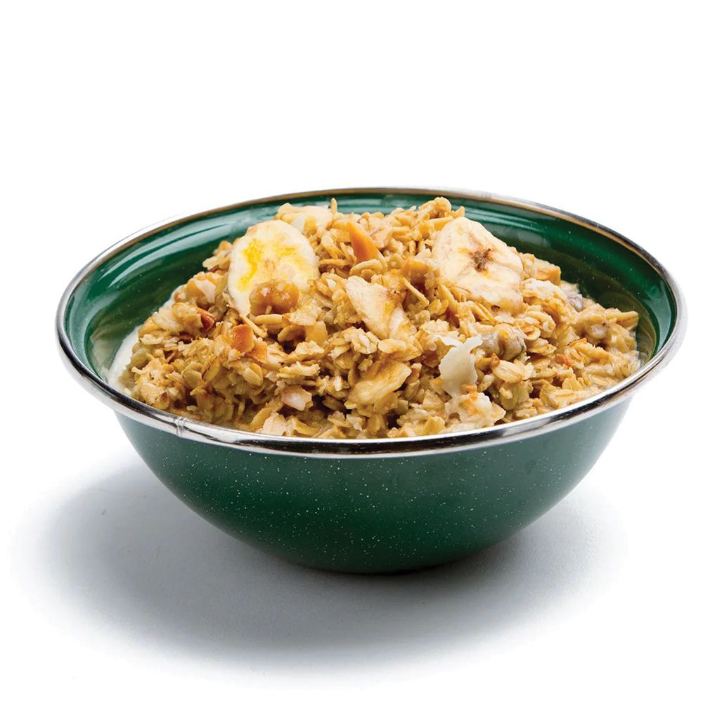 GRANOLA WITH BANANAS, ALMONDS & MILK 1P