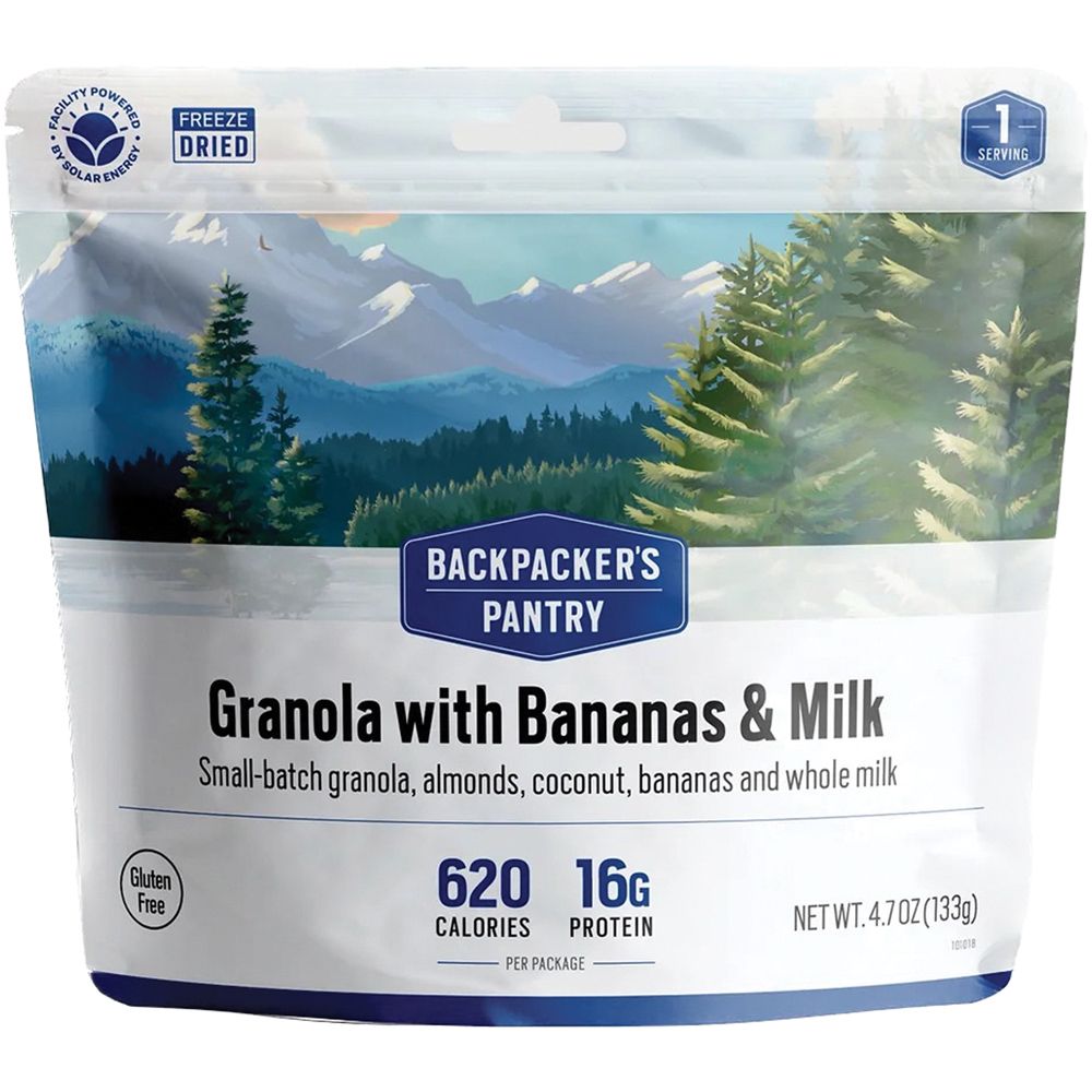 GRANOLA WITH BANANAS, ALMONDS & MILK 1P