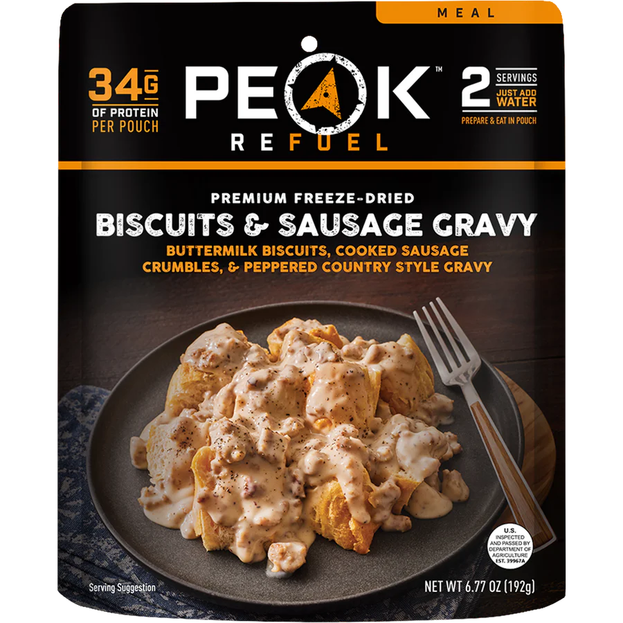 Peak Refuel Biscuits & Sausage Gravy Freeze Dried Meal