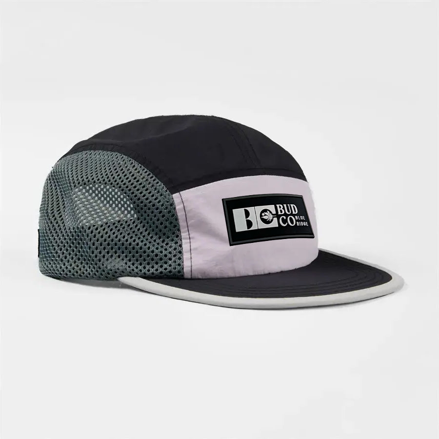 Water Repellent 5 Panel Nylon Mesh Camper Hat