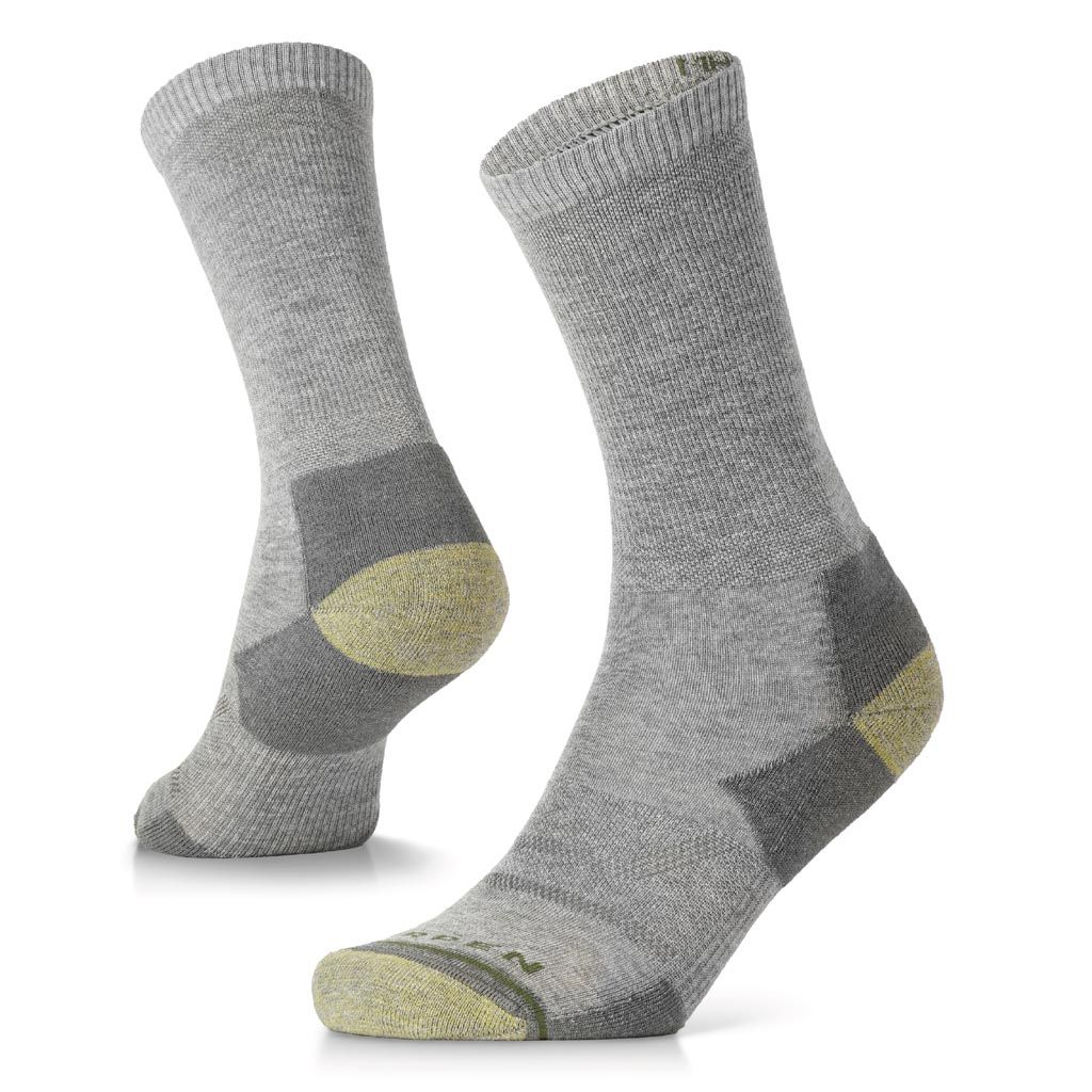 MERINO LIGHT HIKE CREW SOCKS LIGHT GRANITE GREY MEN'S LG